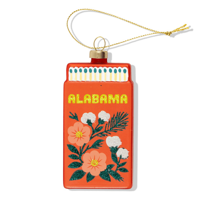 Alabama Matchbook Ornament - Furbish Studio