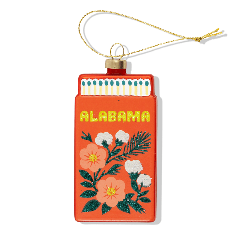 Alabama Matchbook Ornament - Furbish Studio