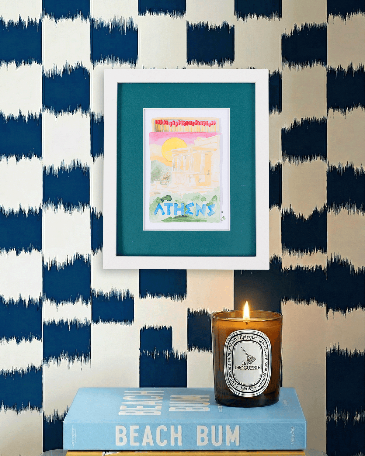 Athens Matchbook Art Print - Furbish Studio