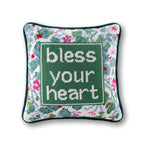 Bless Your Heart Needlepoint Pillow - Furbish Studio