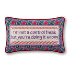 Control Freak Needlepoint Pillow - Furbish Studio