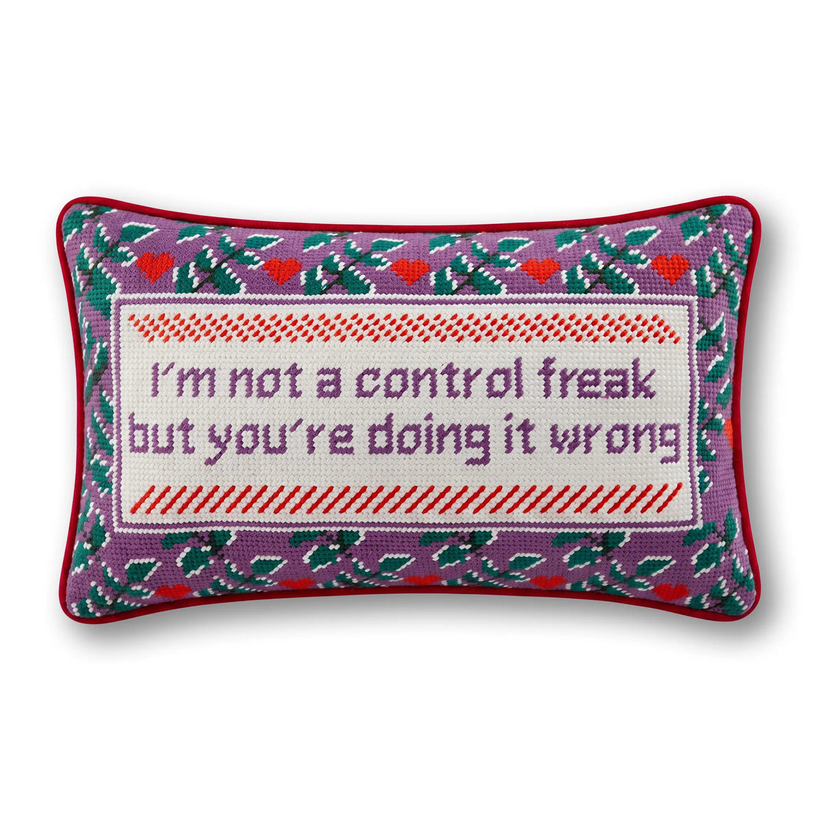 Control Freak Needlepoint Pillow - Furbish Studio