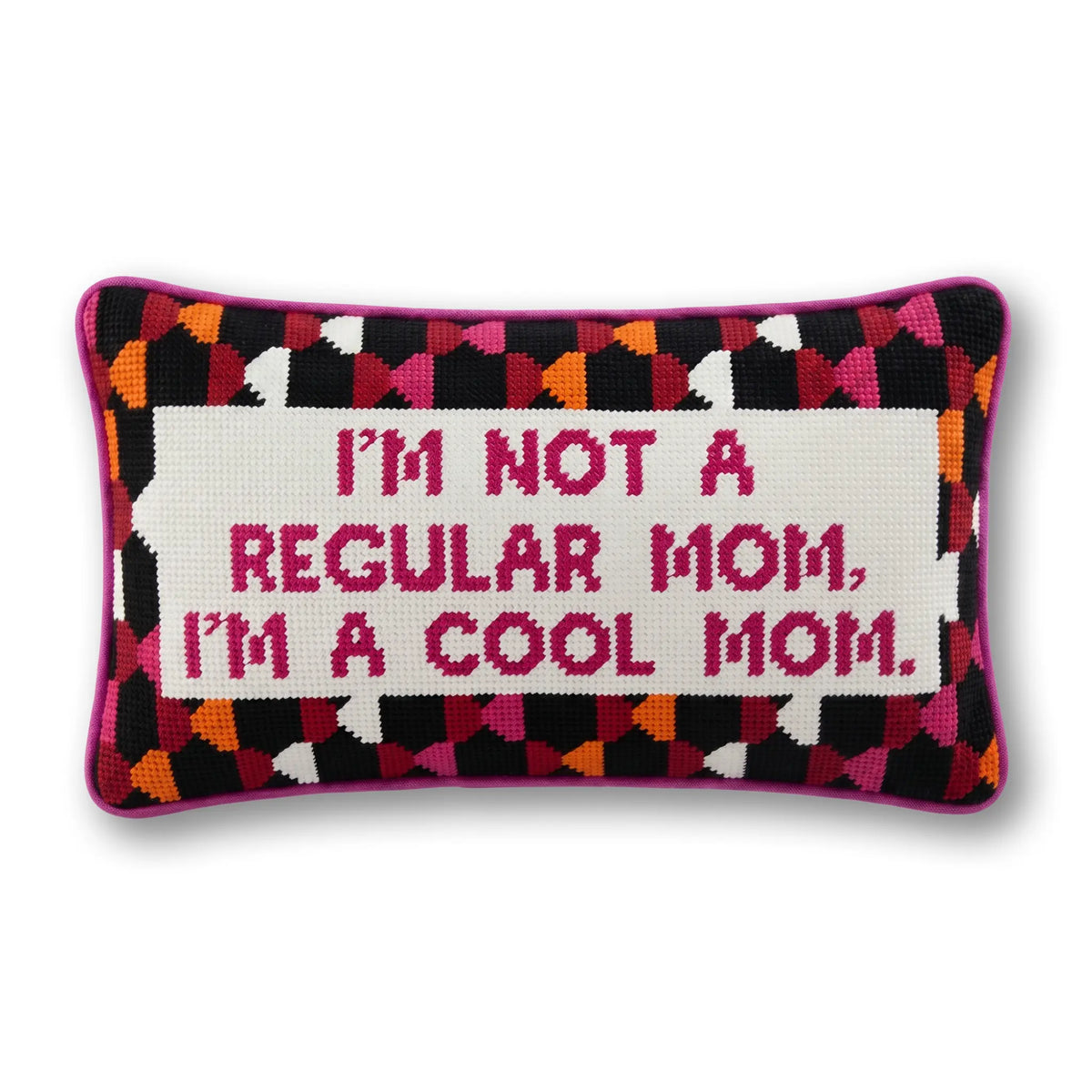 Cool Mom Needlepoint Pillow - Furbish Studio