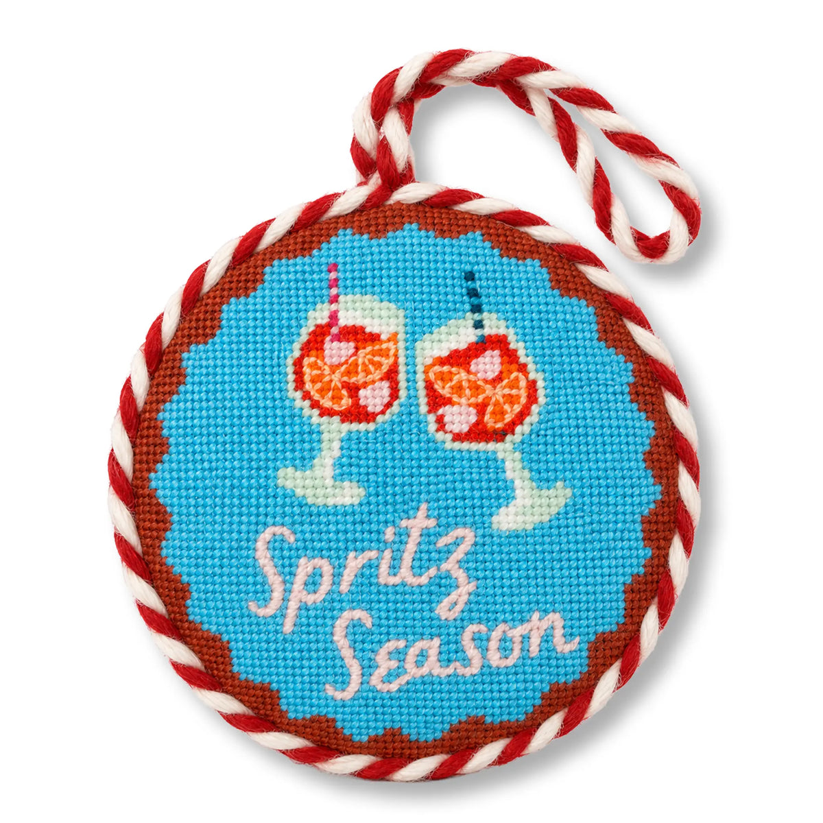 Needlepoint Ornament - Spritz Season - Furbish Studio