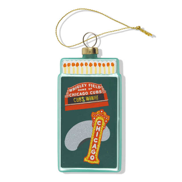 Matchbook Ornament - Chicago - Furbish Studio