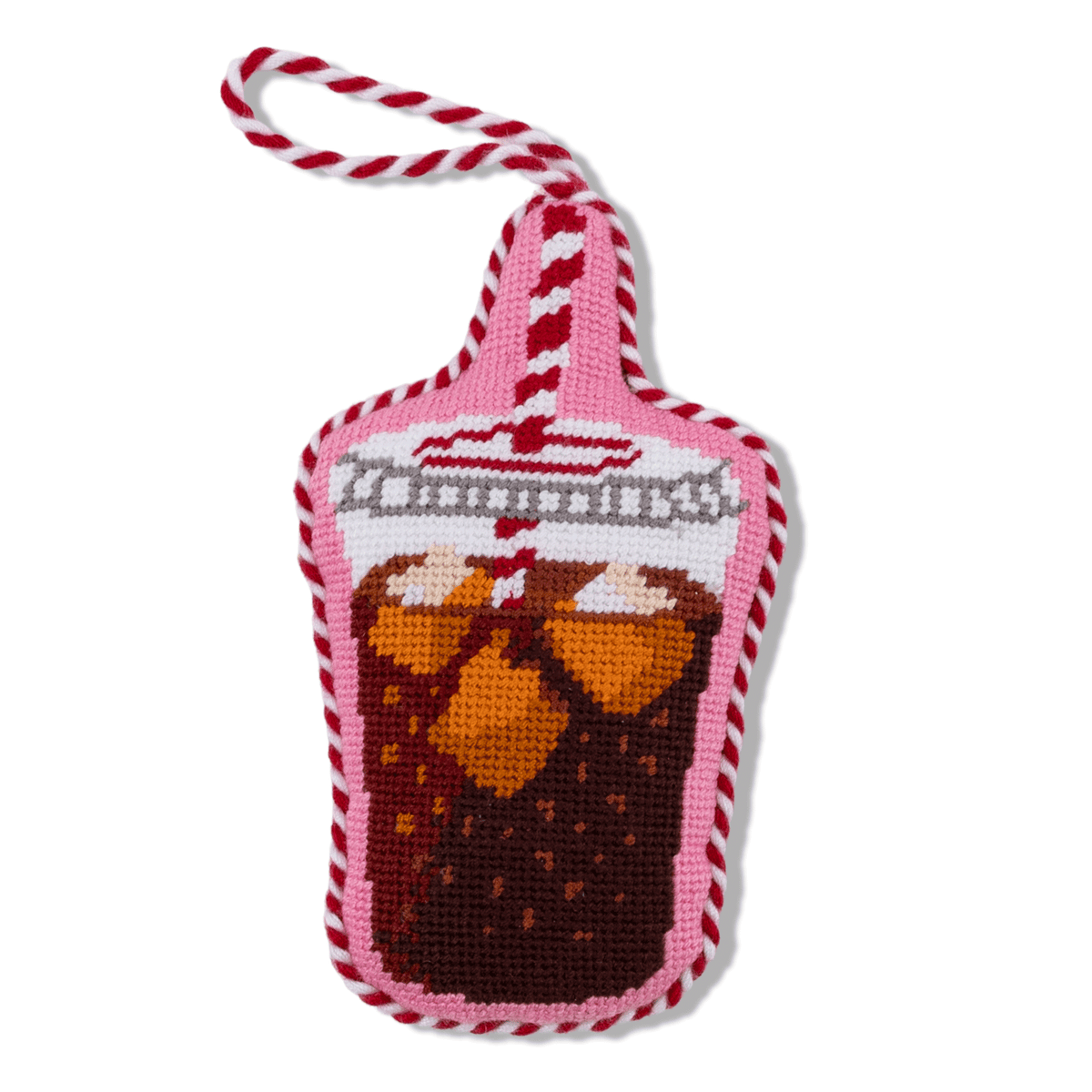 Needlepoint Icon Ornament - Diet Coke - Furbish Studio