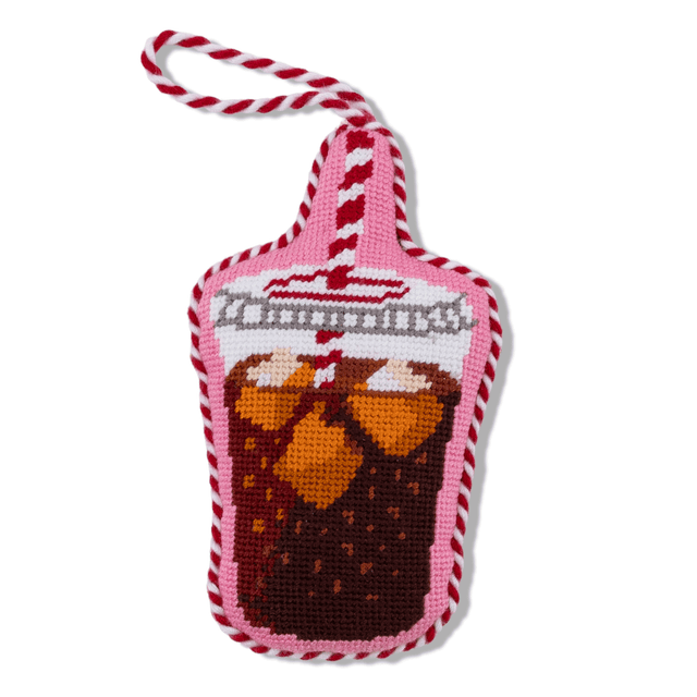Needlepoint Icon Ornament - Diet Coke - Furbish Studio