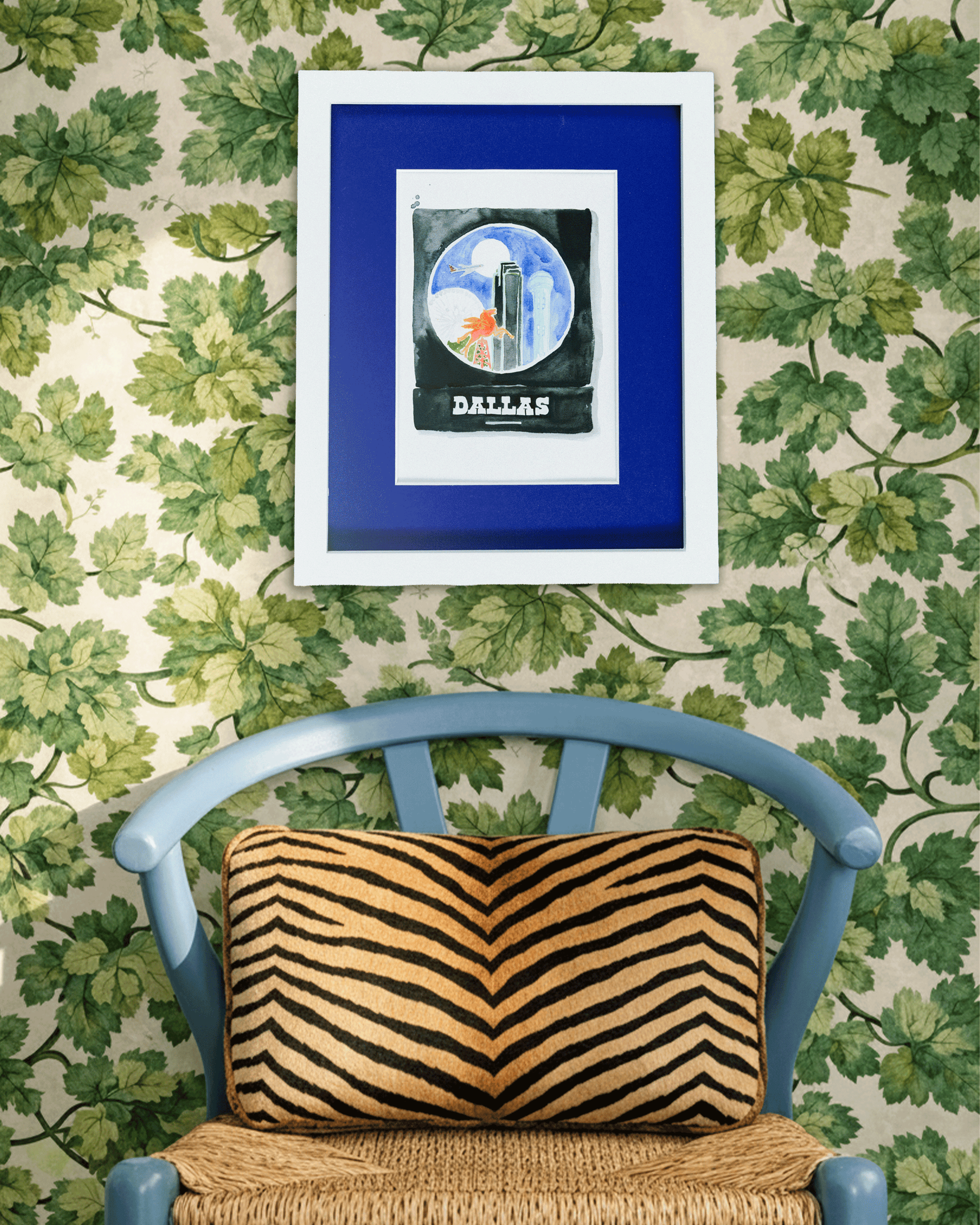 Dallas Matchbook Watercolor Print - Furbish Studio