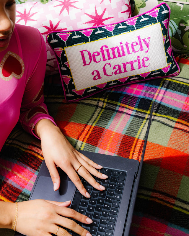 Carrie Needlepoint Pillow - Furbish Studio