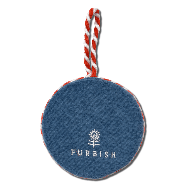 Needlepoint Ornament - Docking the Boat - Furbish Studio