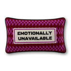 Emotionally Unavailable Needlepoint Pillow - Furbish Studio