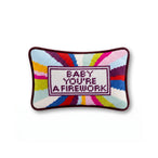 Firework Mini Needlepoint Pillow