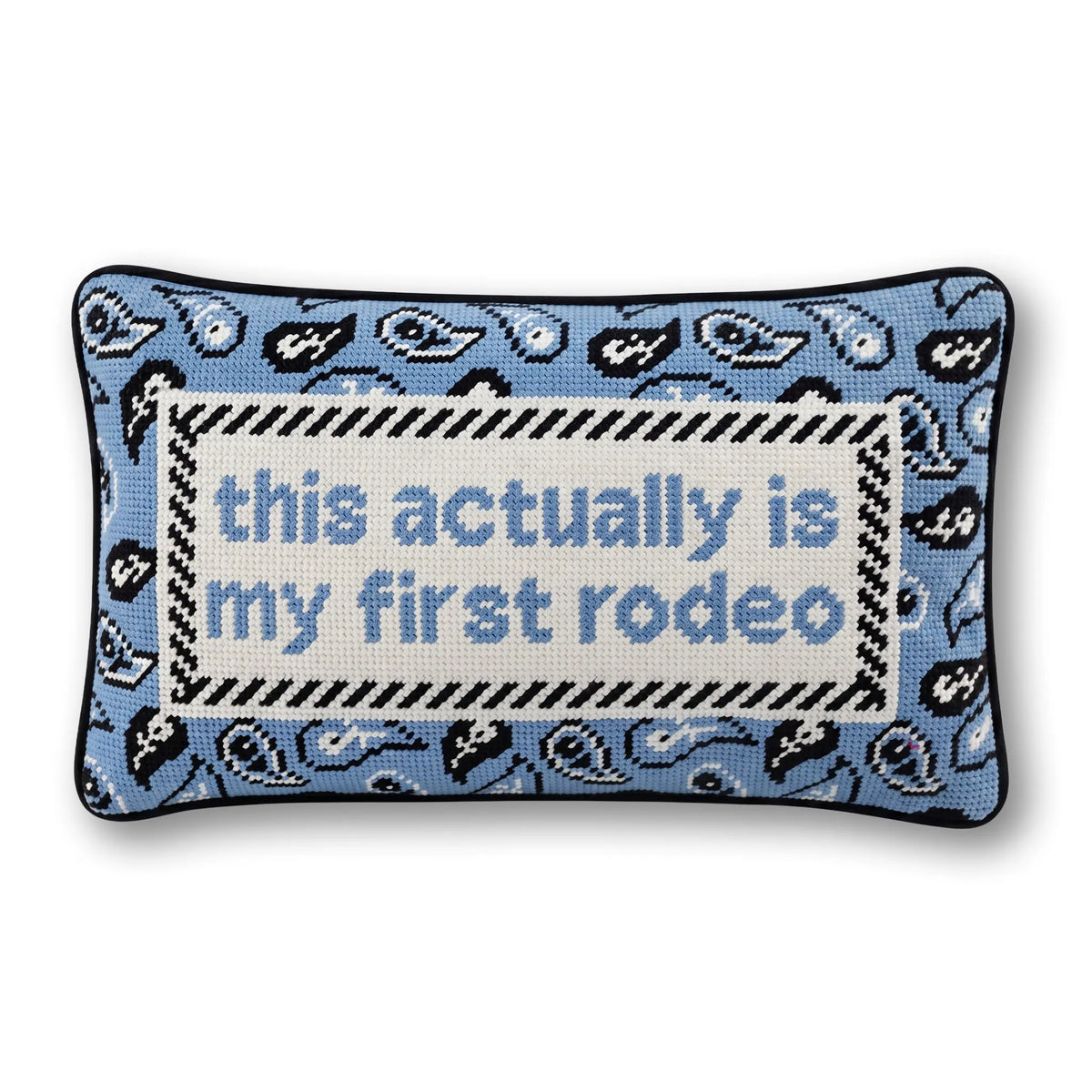 First Rodeo Needlepoint Pillow - Furbish Studio