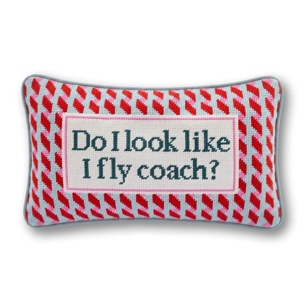Fly Coach Needlepoint Pillow - Furbish Studio