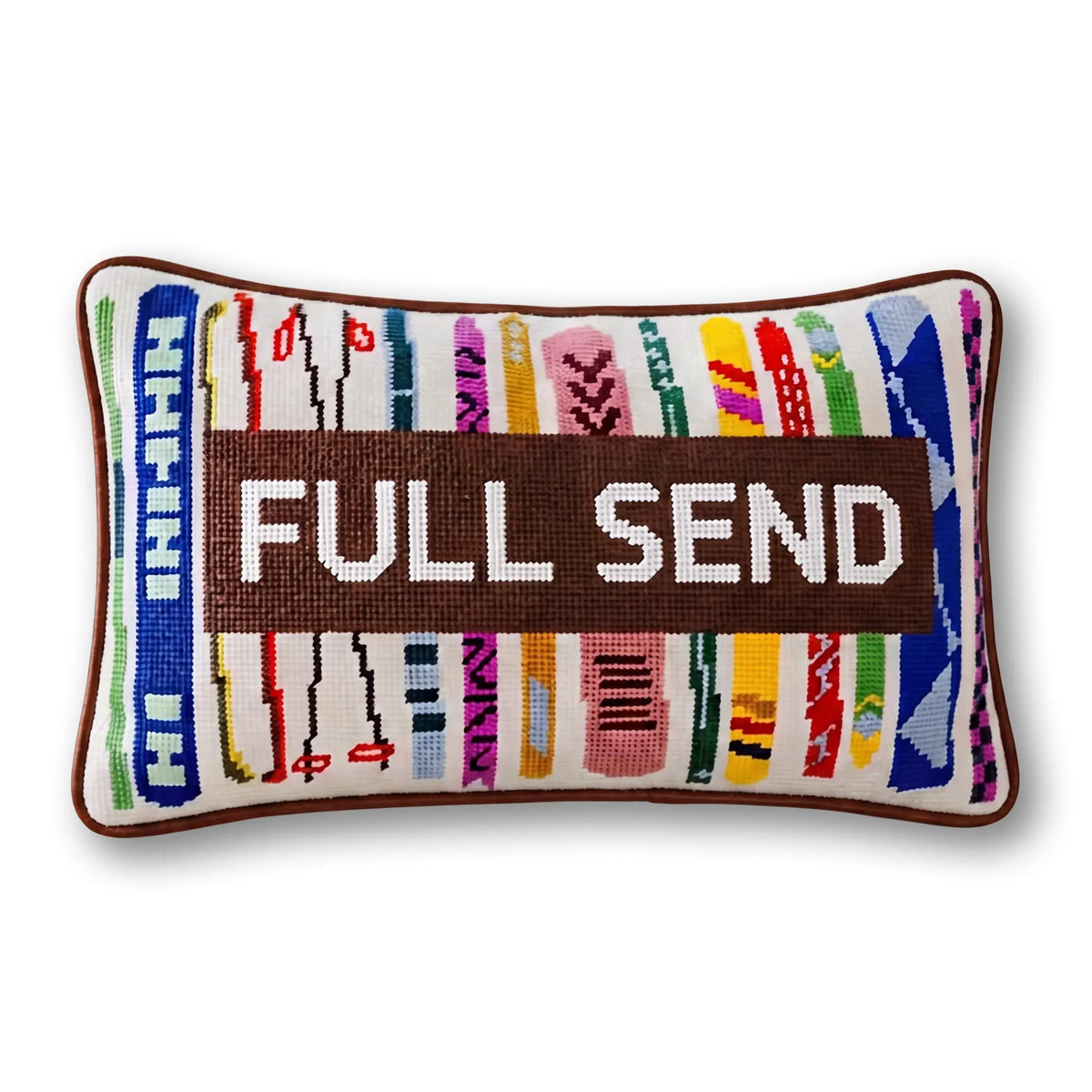 Full Send Needlepoint Pillow - Furbish Studio