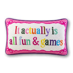 Fun And Games Needlepoint Pillow - Furbish Studio