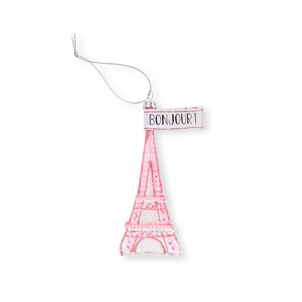 Pink Eiffel Tower Ornament - Furbish Studio