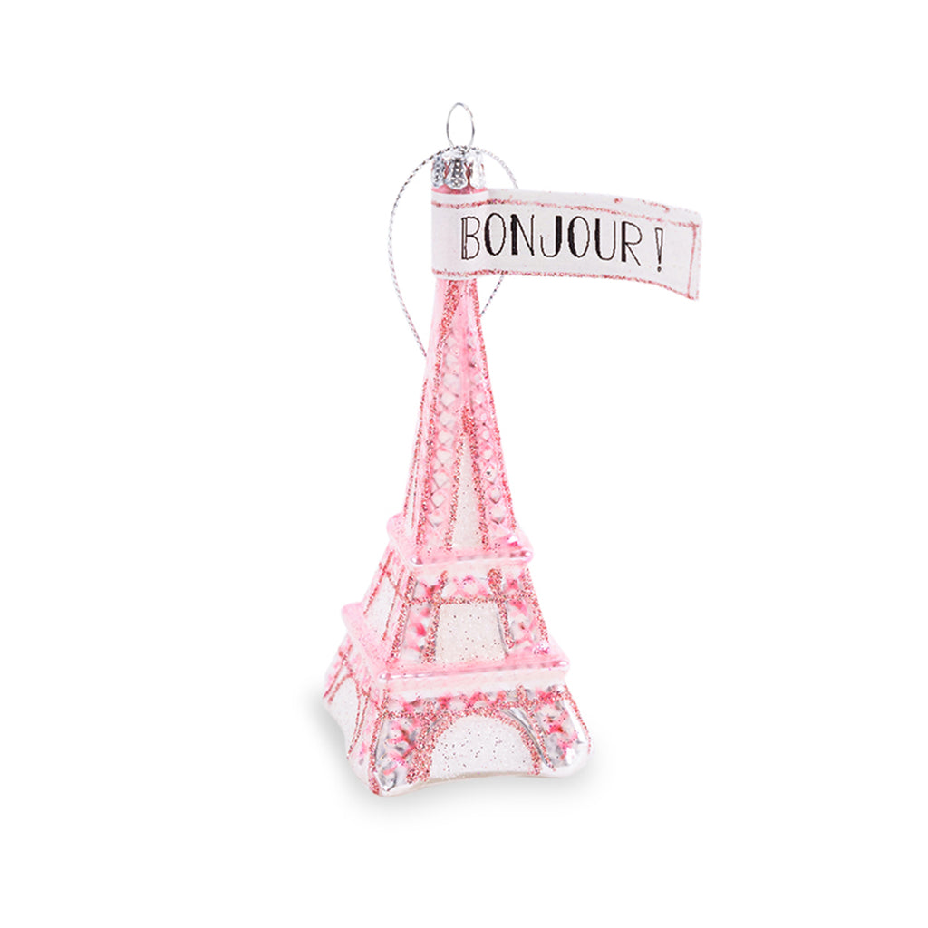 Pink Eiffel Tower Ornament - Furbish Studio