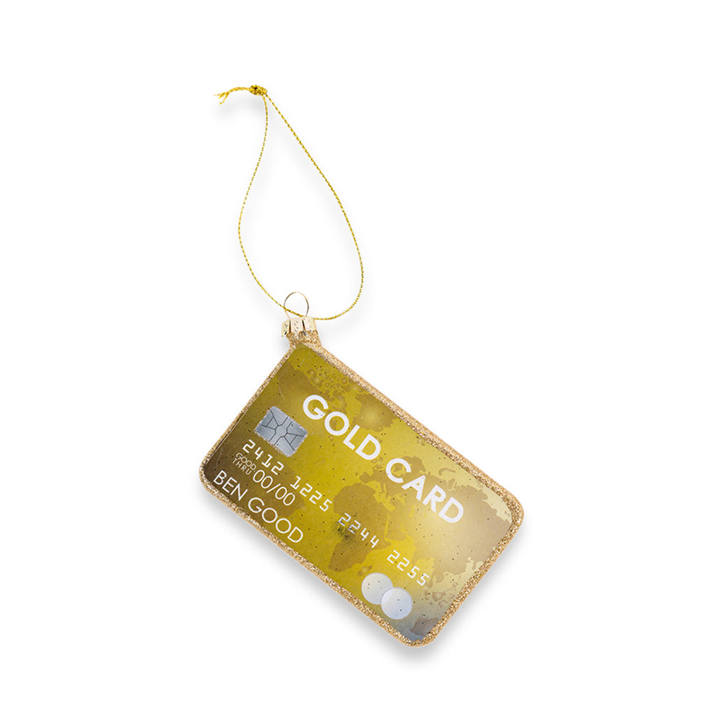 Gold Card Ornament - Furbish Studio