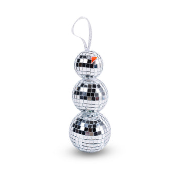 Disco Ball Snowman Ornament - Furbish Studio