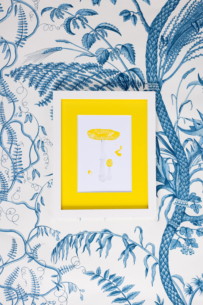 Mushroom Print - Yellow - Furbish Studio