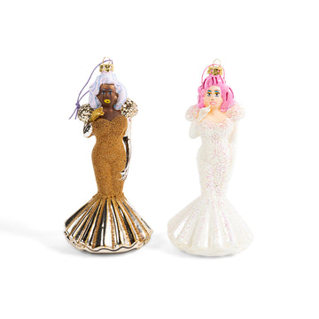 Christmas Queens Ornaments S/2 - Furbish Studio