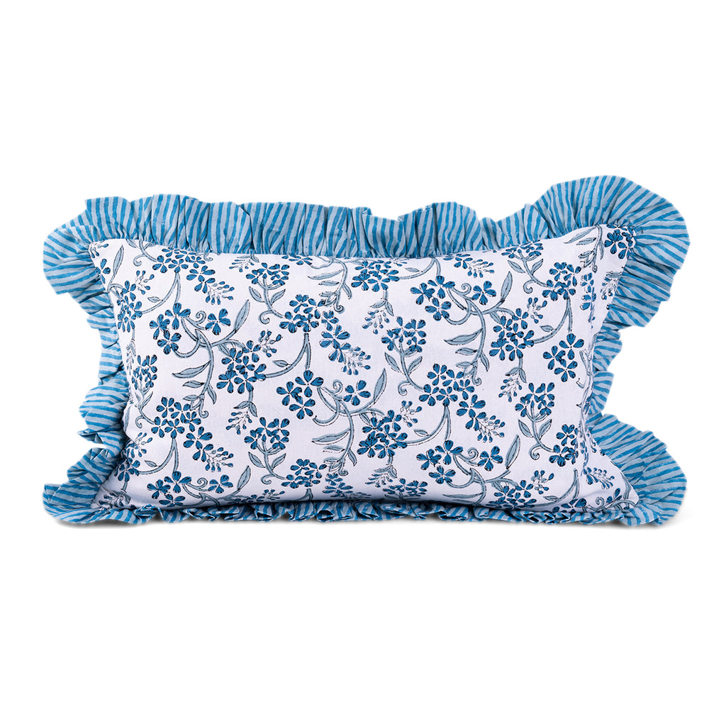 Ruffle Lumbar Pillow - Sanibel - Furbish Studio