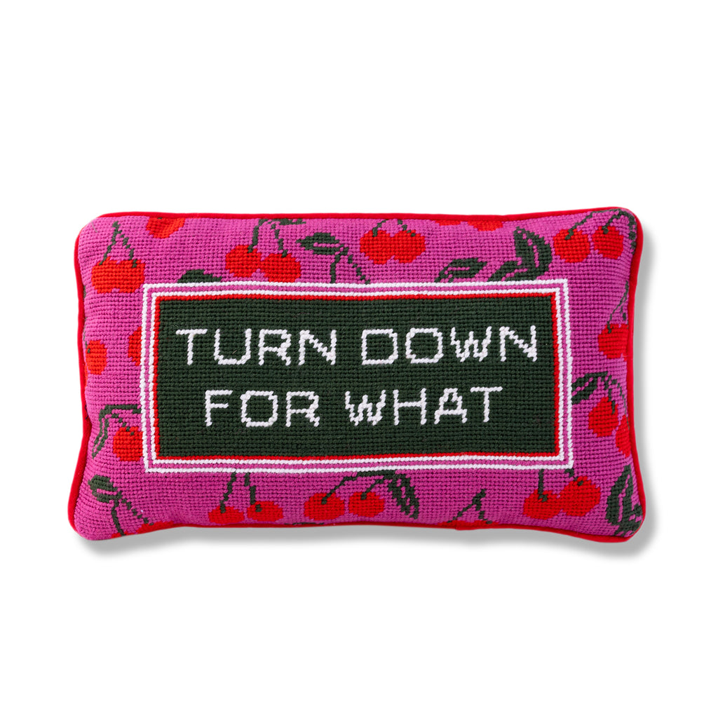 Turn Down Needlepoint Pillow - Furbish Studio