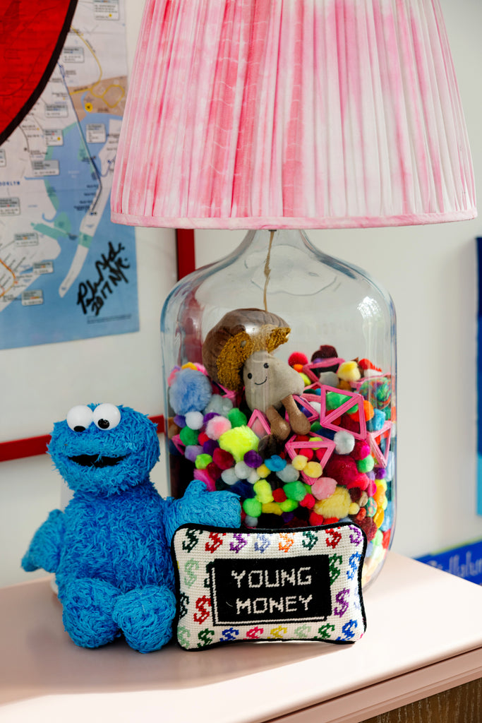 Young Money Mini Needlepoint Pillow - Furbish Studio