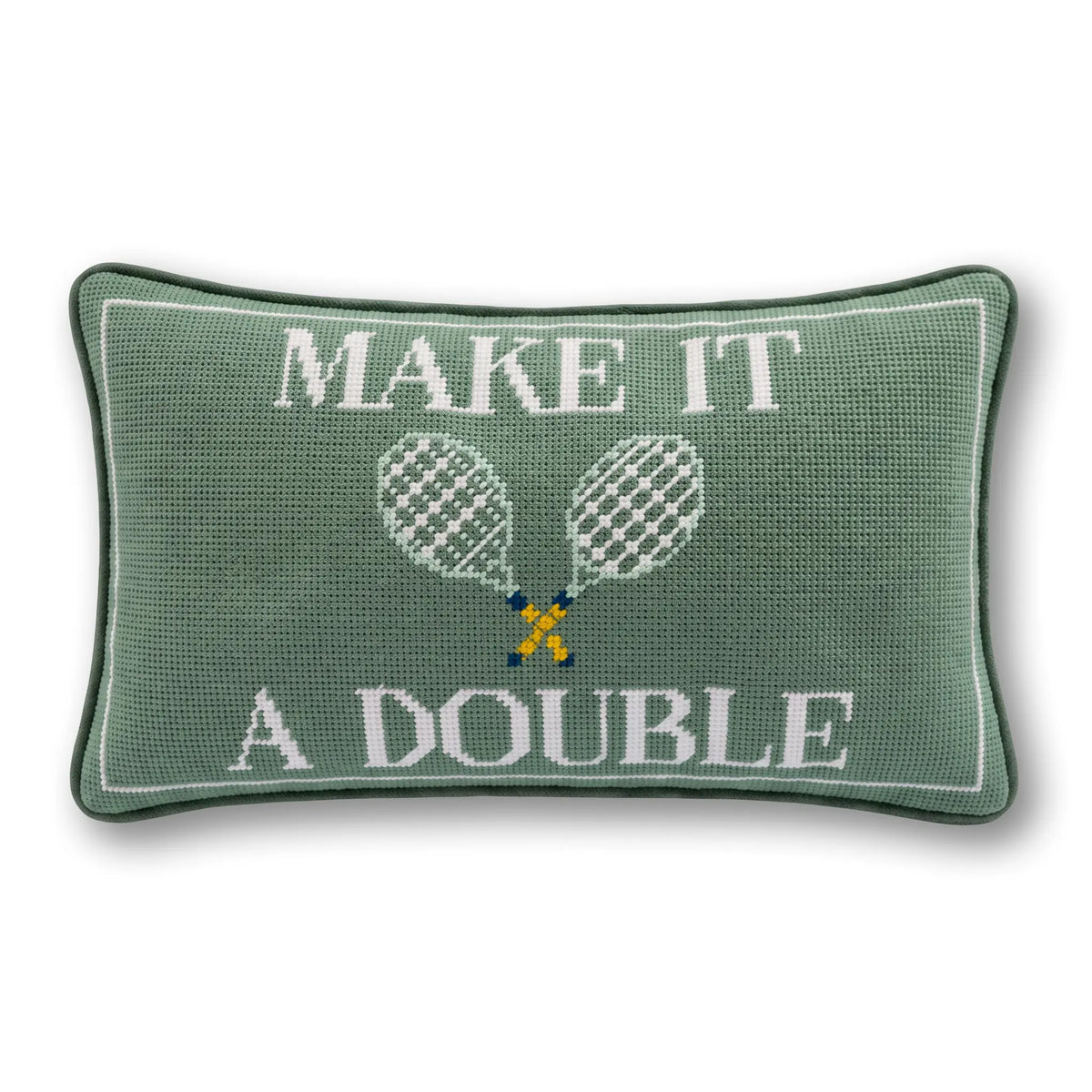 Make It A Double Needlepoint Pillow - Furbish Studio