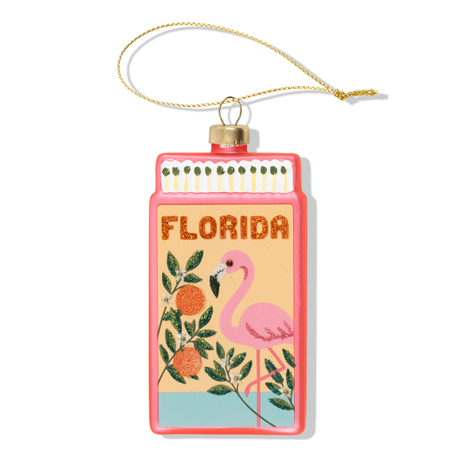 Florida Matchbook Ornament - Furbish Studio