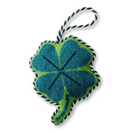 Needlepoint Icon Ornament - Four Leaf Clover - Furbish Studio