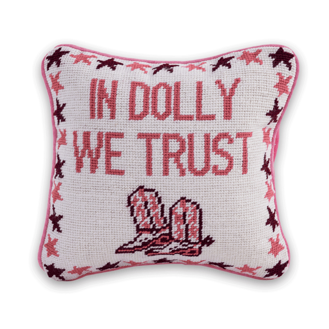 Trust Dolly Needlepoint Pillow - Furbish Studio