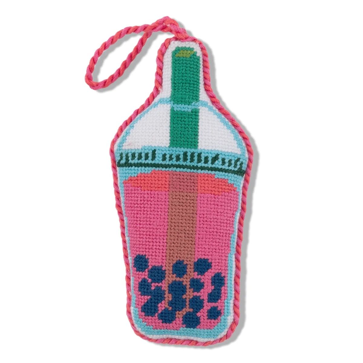 Needlepoint Icon Ornament - Boba - Furbish Studio