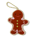 Needlepoint Icon Ornament - Gingerbread - Furbish Studio