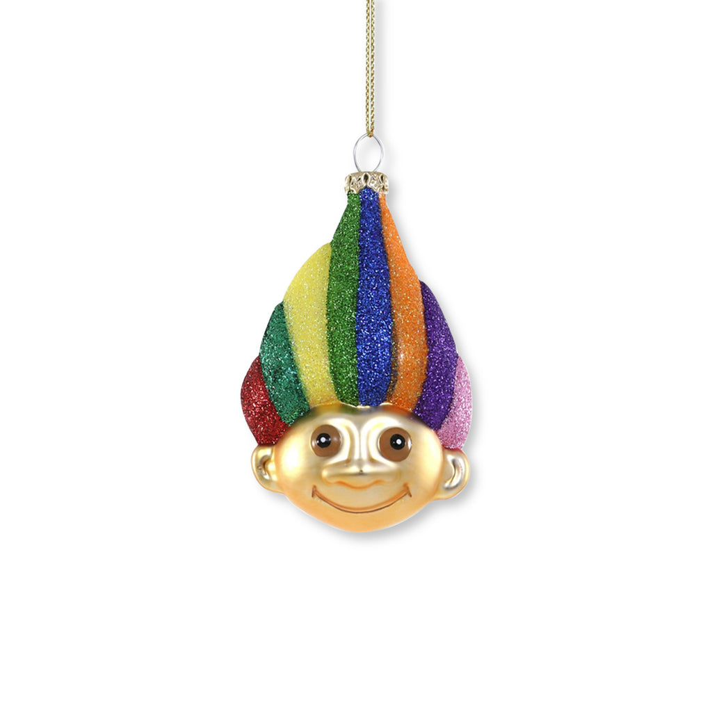 Rainbow Troll Ornament - Furbish Studio