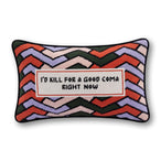 Good Coma Needlepoint Pillow - Furbish Studio