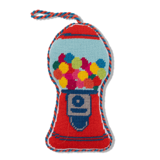 Needlepoint Icon Ornament - Gumball Machine - Furbish Studio