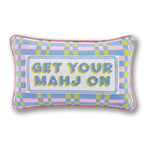Get Your Mahj On Needlepoint Pillow - Furbish Studio