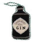 Needlepoint Icon Ornament - Gin Bottle - Furbish Studio