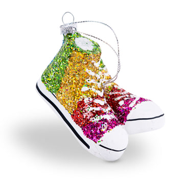 Glitter Converse High Tops Ornament - Furbish Studio