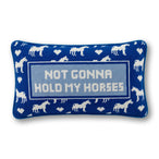 Hold My Horses Needlepoint Pillow - Furbish Studio