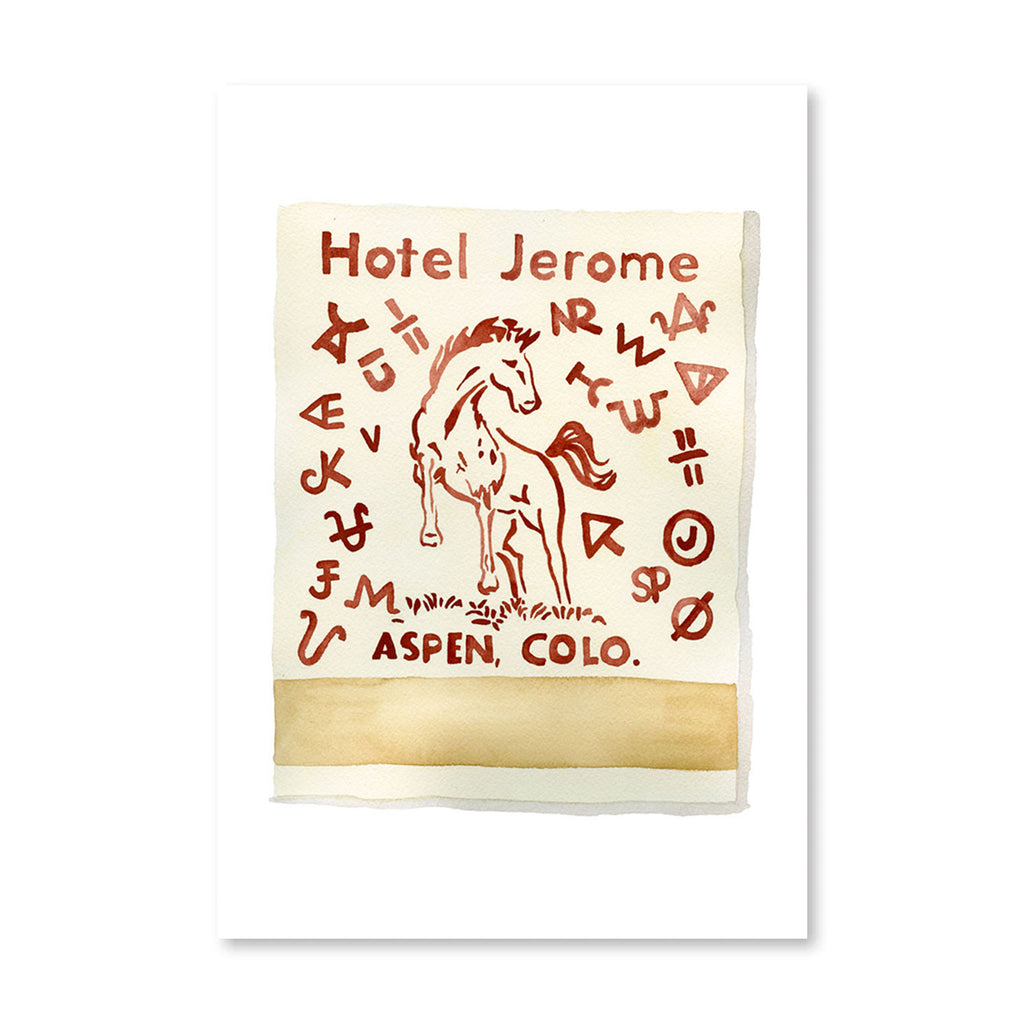 Hotel Jerome Matchbook - Furbish Studio