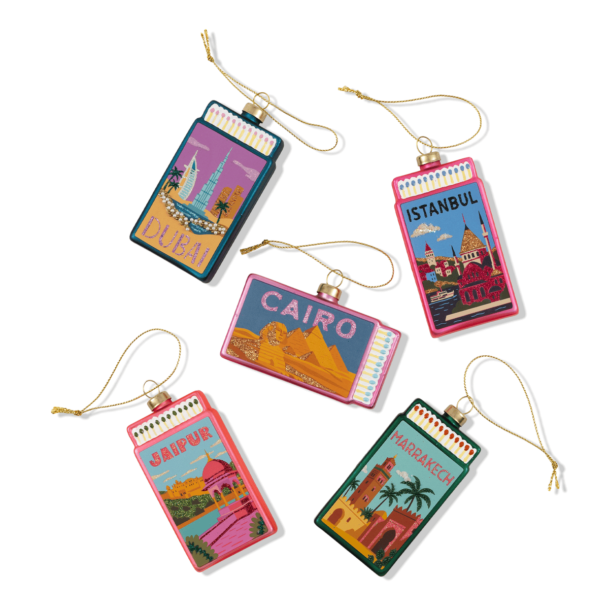 Marrakech Matchbook Ornament - Furbish Studio