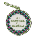 Needlepoint Ornament - Shenanigans - Furbish Studio