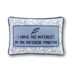 Inferior Martini Needlepoint Pillow - Furbish Studio