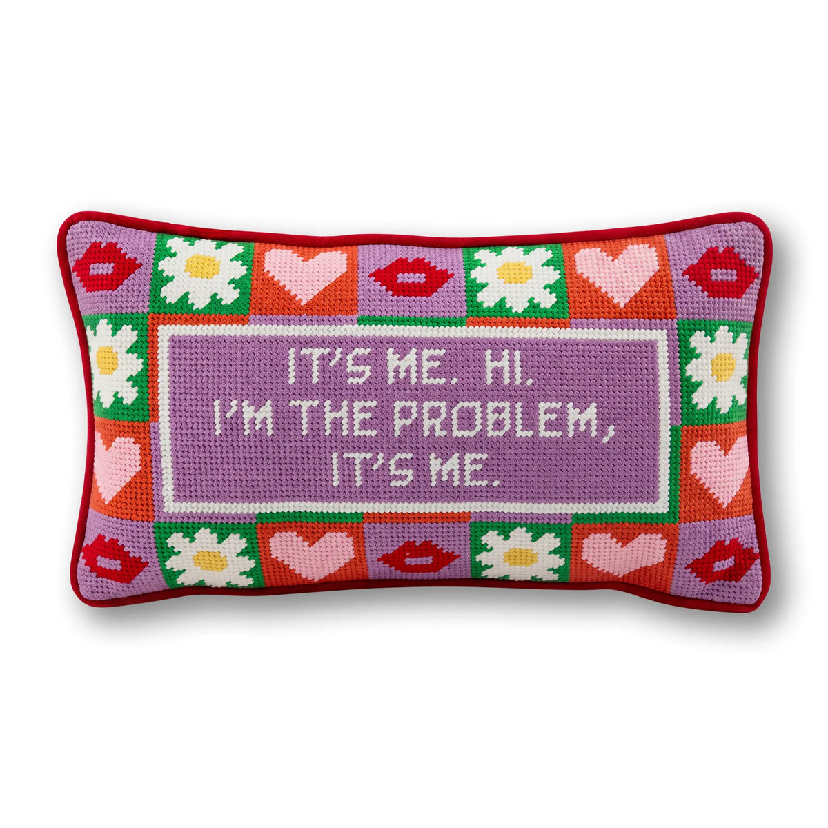 It's Me Needlepoint Pillow - Furbish Studio