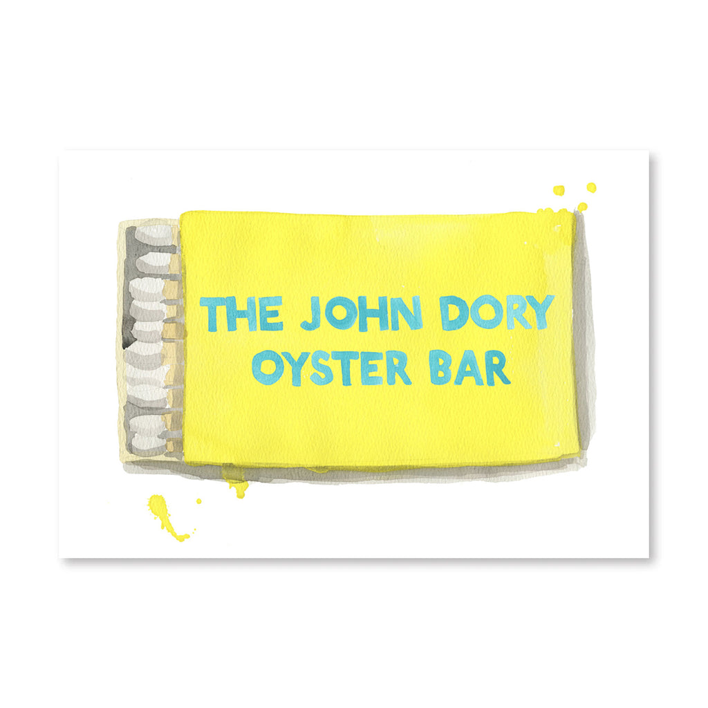 John Dory Oyster Bar Matchbook - Furbish Studio