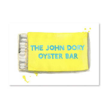 John Dory Oyster Bar Matchbook - Furbish Studio