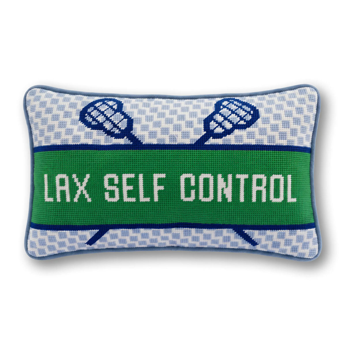 Lax Self Control Needlepoint Pillow - Furbish Studio